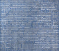 Striata Blue & Ivory Hand-Knotted Wool Rug | Modern Linear Geometric Area Rug