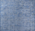 Striata Blue & Ivory Hand-Knotted Wool Rug | Modern Linear Geometric Area Rug
