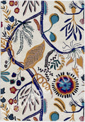 Jackfruit Floral Hand Tufted Wool Rug Multicolor