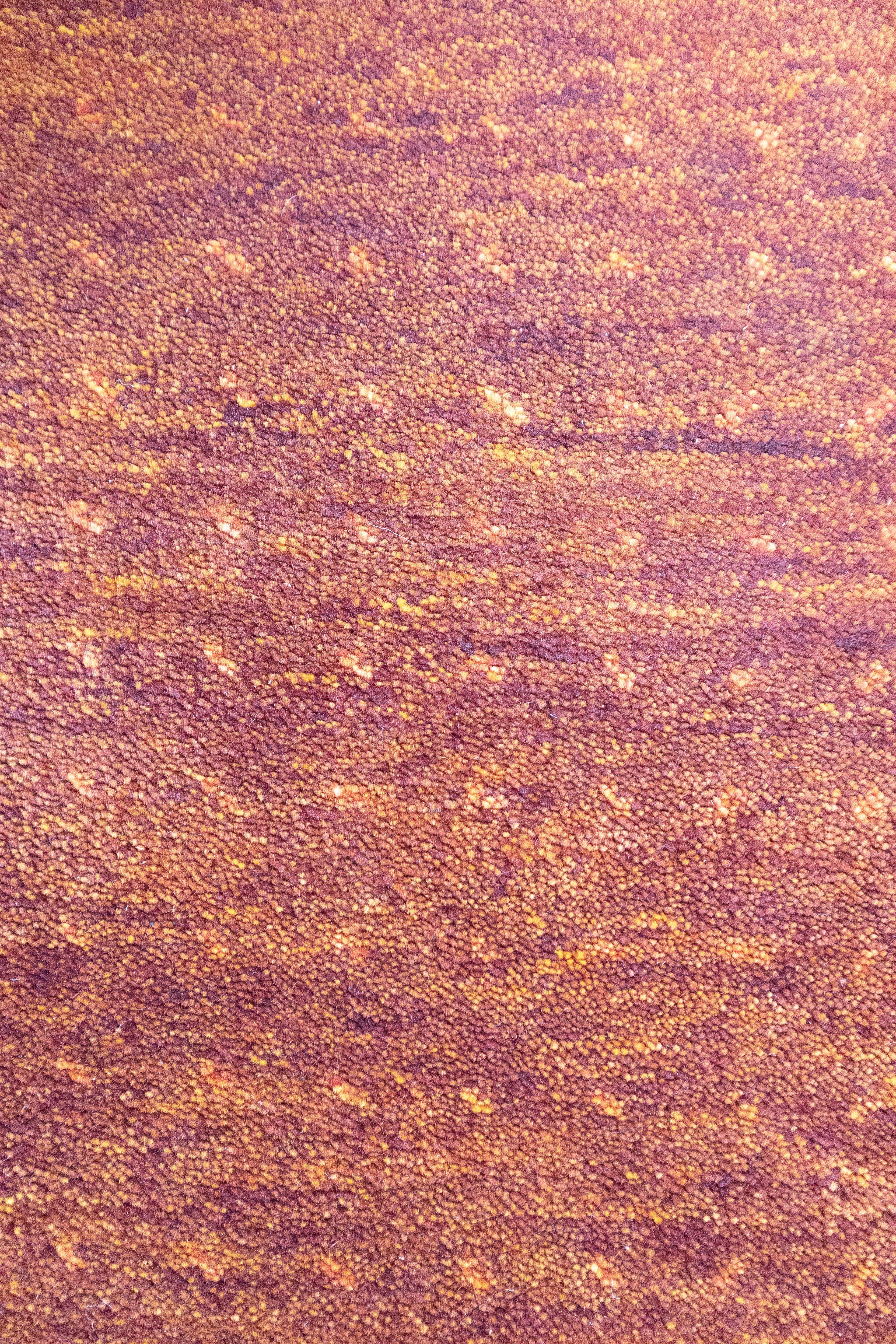 Jiggy Gabbeh Hand Knotted Wool Rug Rust Red