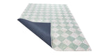 Leo Checkered Hand Tufted Wool Rug Light Green