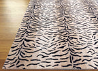 Lion Animal Sheersucker Hand Tufted Wool Rug Beige