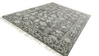 Logan Hand Knotted Wool Rug Charcoal