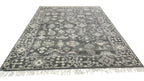 Logan Hand Knotted Wool Rug Charcoal