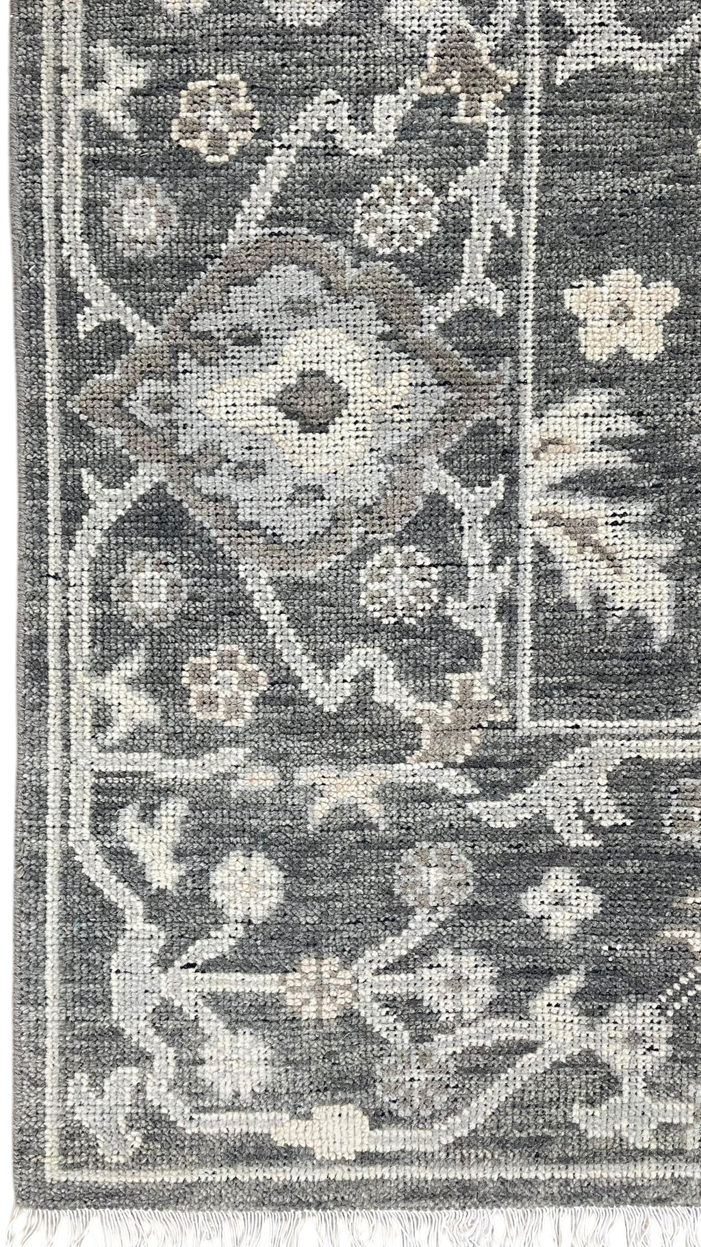 Logan Hand Knotted Wool Rug Charcoal