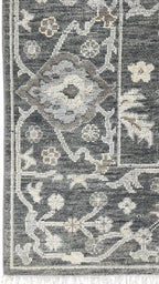 Logan Hand Knotted Wool Rug Charcoal