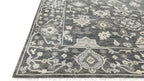 Logan Hand Knotted Wool Rug Charcoal