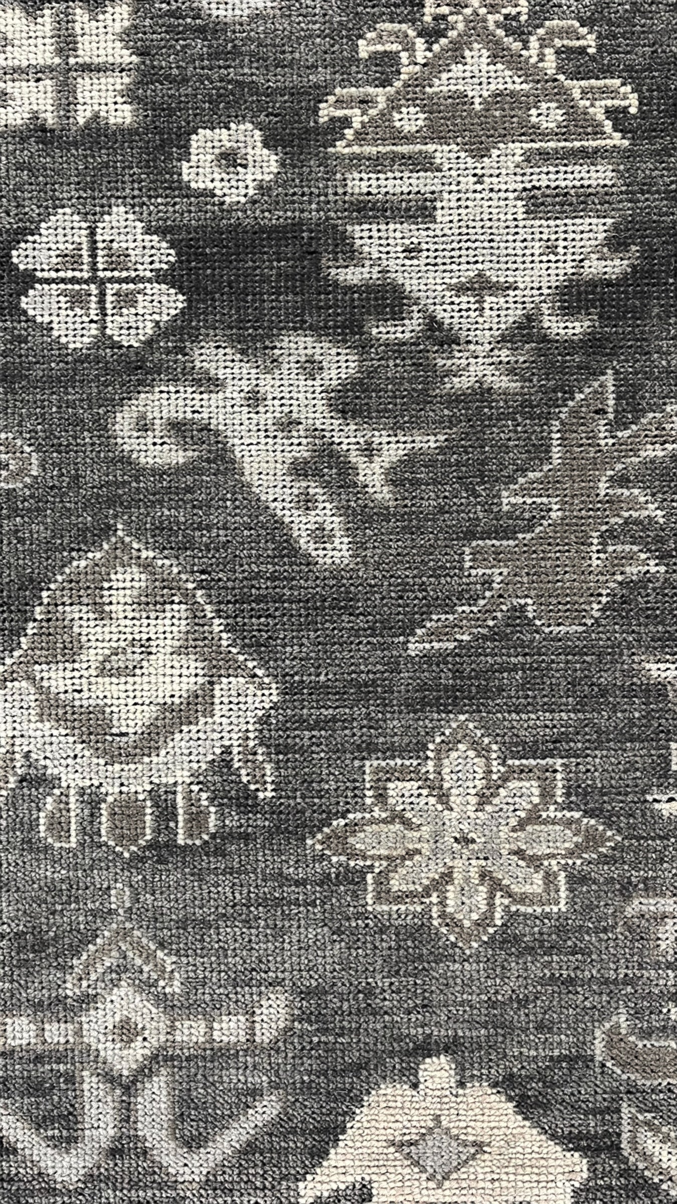 Logan Hand Knotted Wool Rug Charcoal