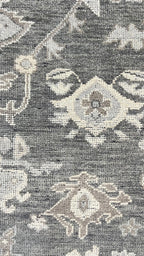 Logan Hand Knotted Wool Rug Charcoal