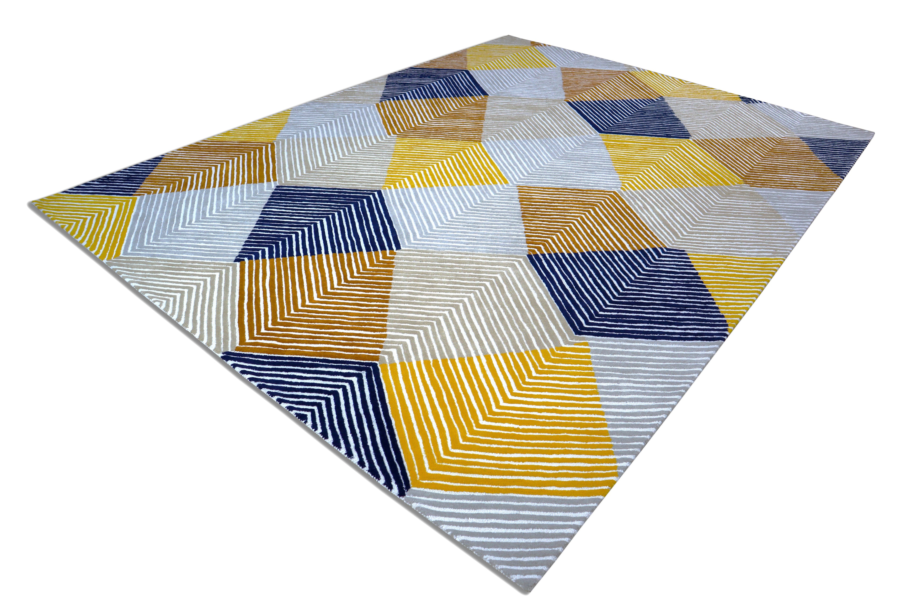 Luna Hand Tufted Wool Rug Multicolor