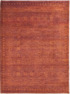 Jiggy Gabbeh Hand Knotted Wool Rug Rust Red