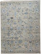 Logan Hand Knotted Wool Rug Sand Beige