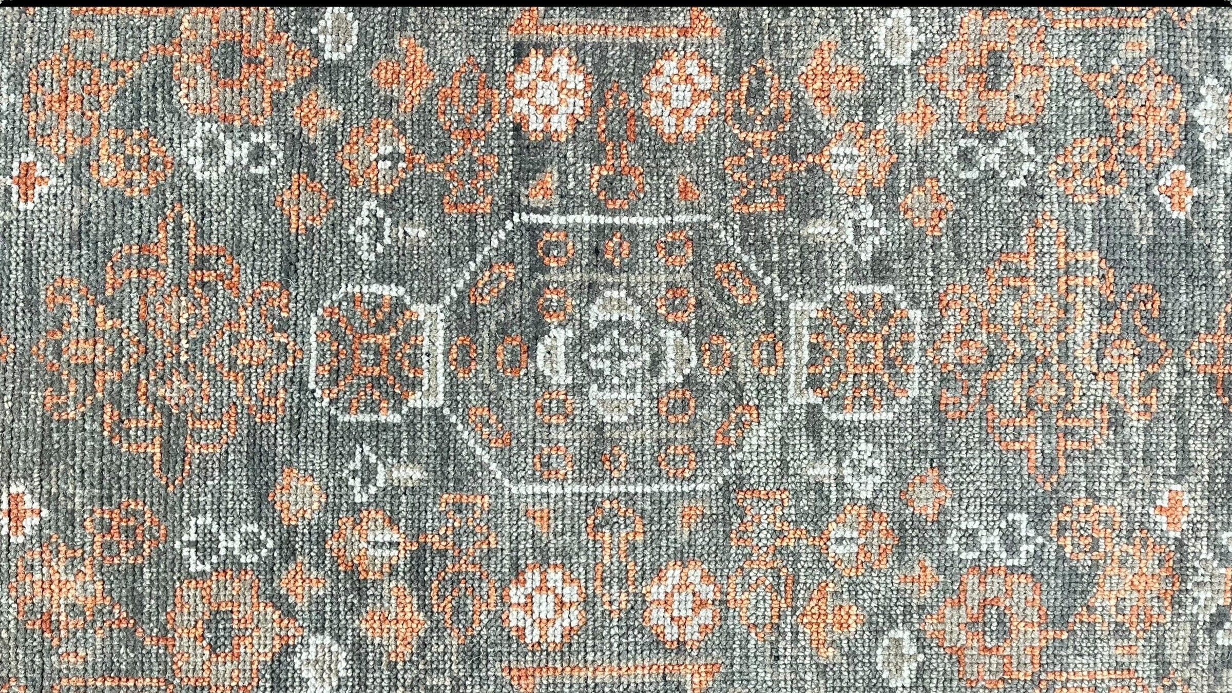 Mast Hand Knotted Wool Rug Charcoal Rust