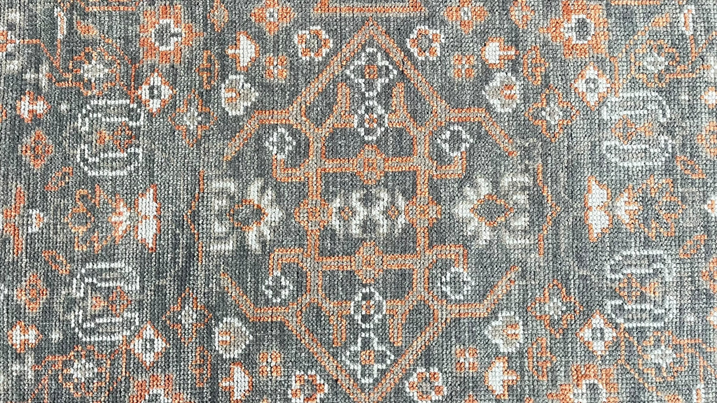 Mast Hand Knotted Wool Rug Charcoal Rust