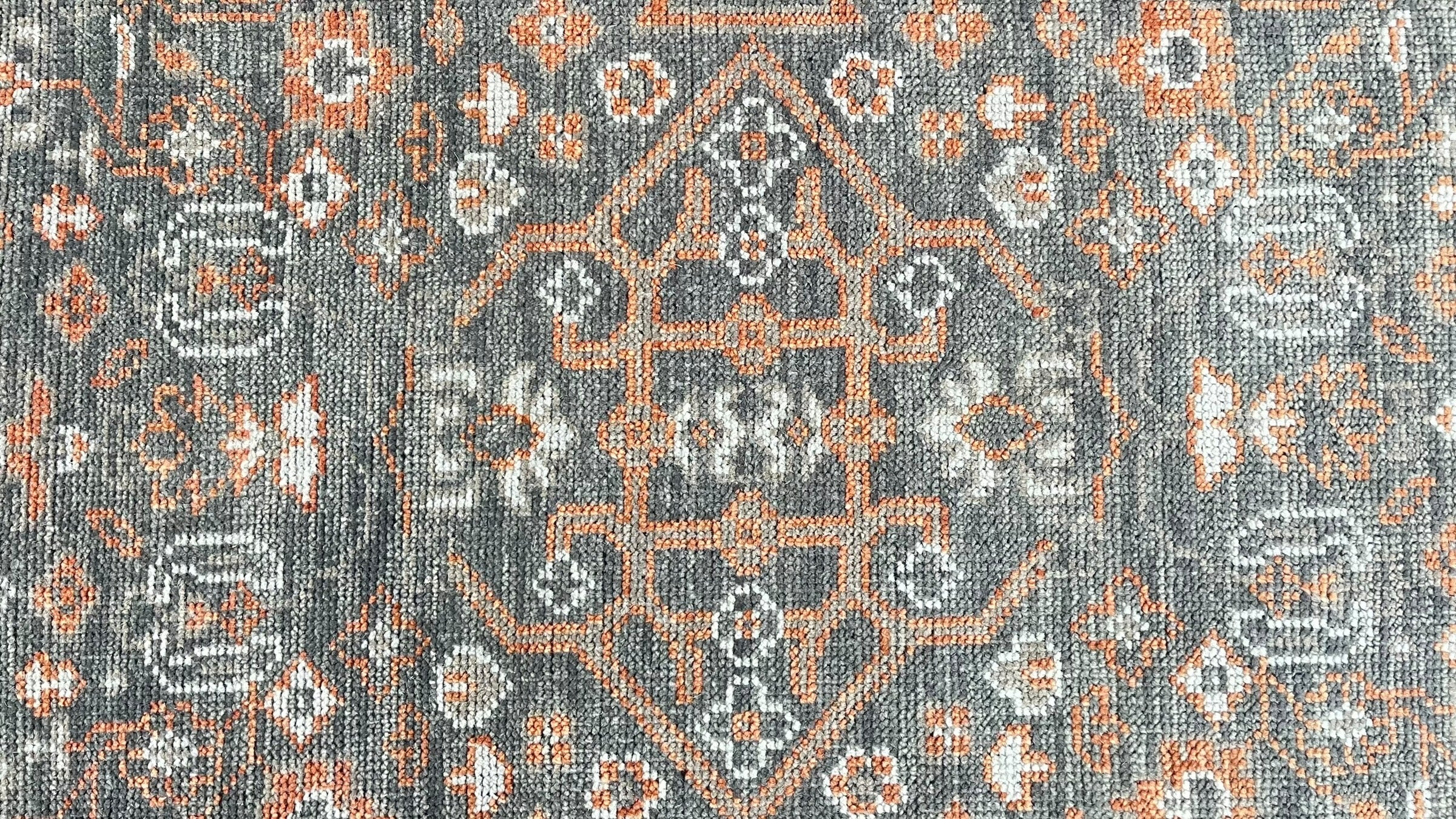 Mast Hand Knotted Wool Rug Charcoal Rust