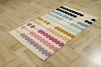Math Abacus Kids Hand Tufted Wool Rug Beige