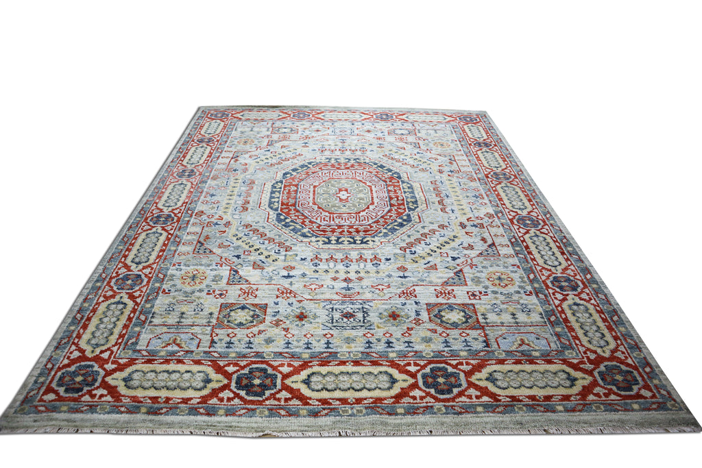 Muna Sherapi Gen Z Hand Knotted Wool Rug Blue