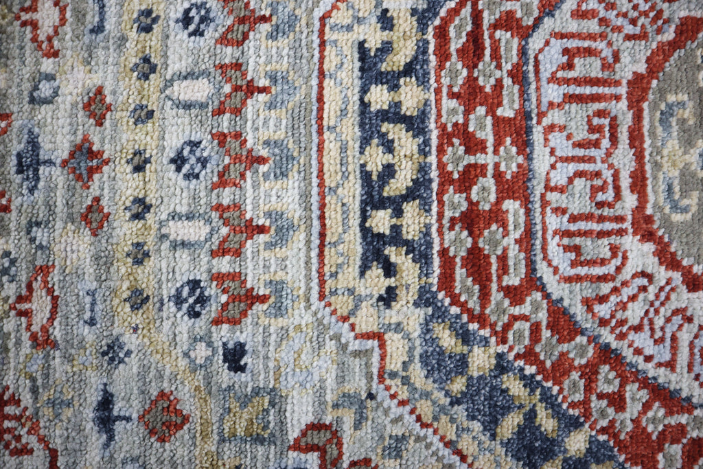 Muna Sherapi Gen Z Hand Knotted Wool Rug Blue