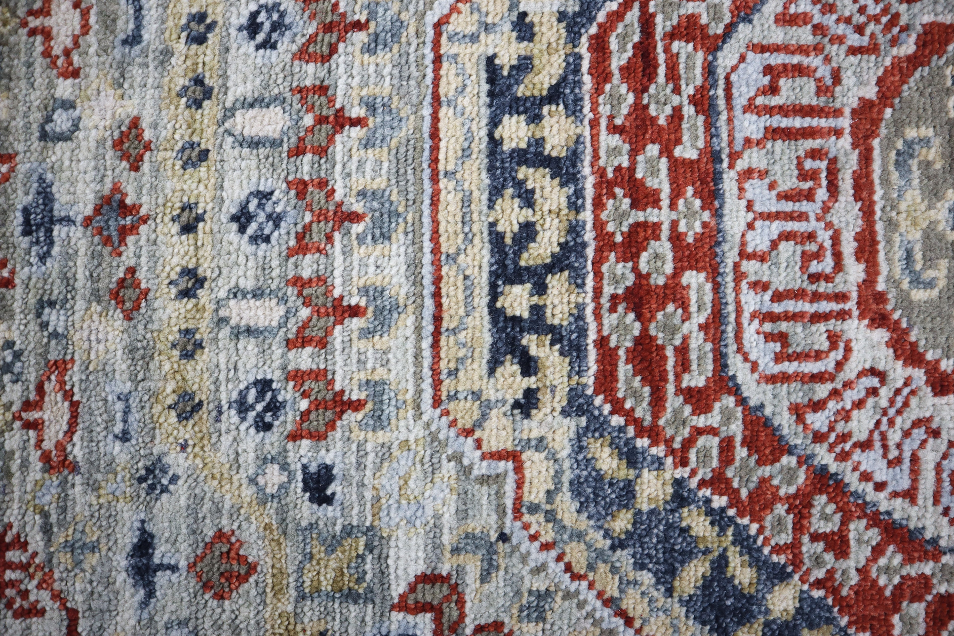 Muna Sherapi Gen Z Hand Knotted Wool Rug Blue