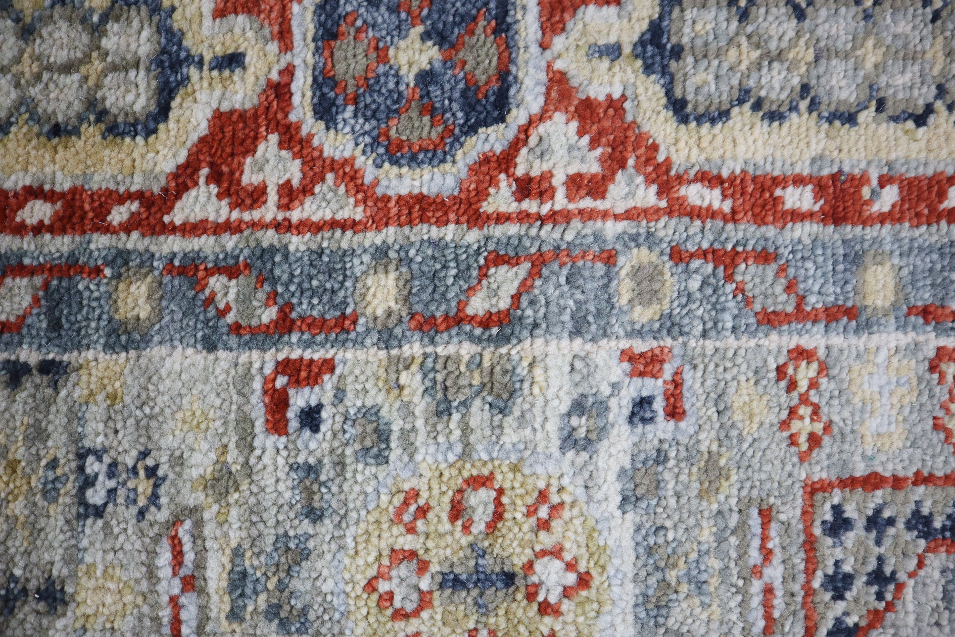 Muna Sherapi Gen Z Hand Knotted Wool Rug Blue