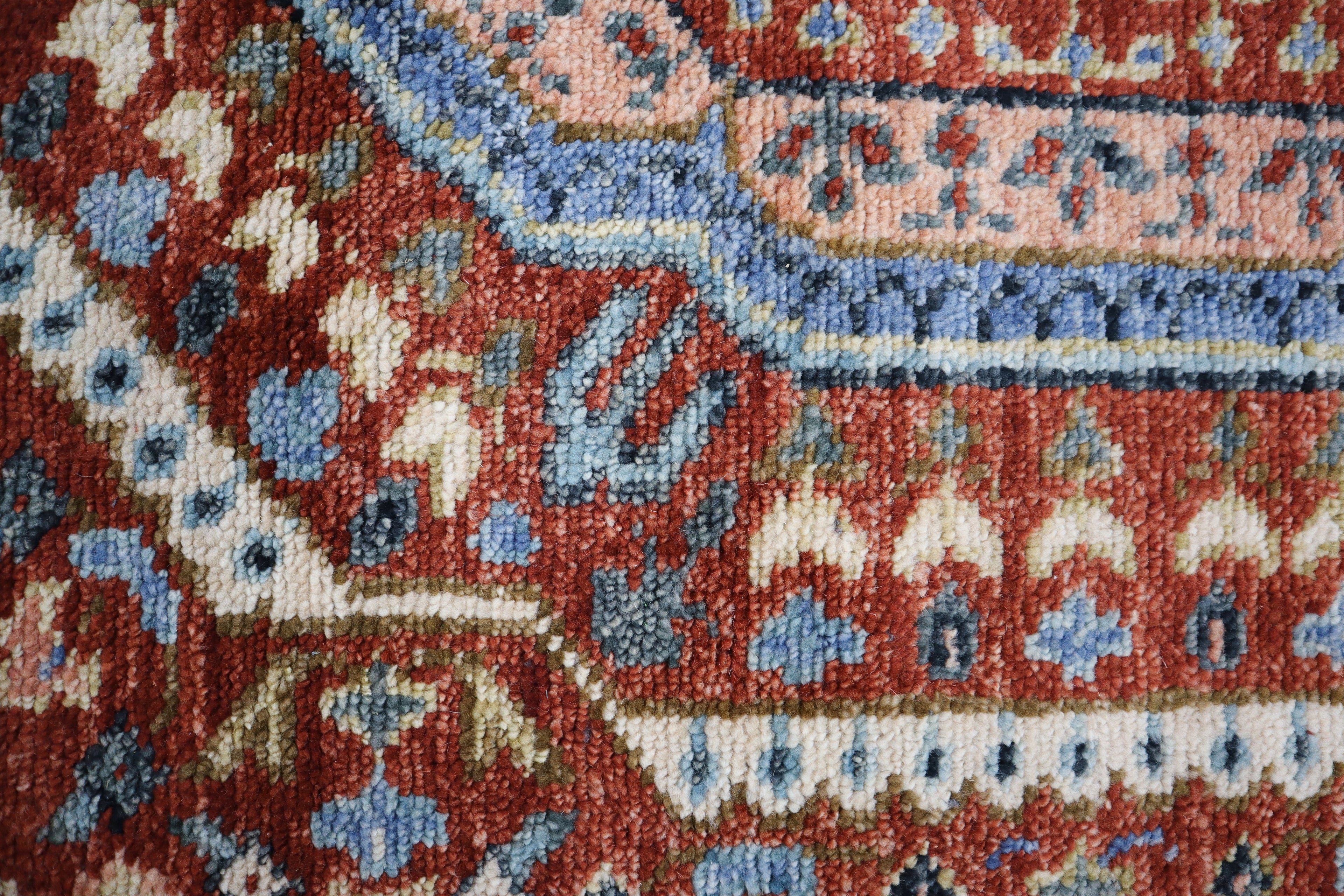 Muna Sherapi Gen Z Hand Knotted Wool Rug Red