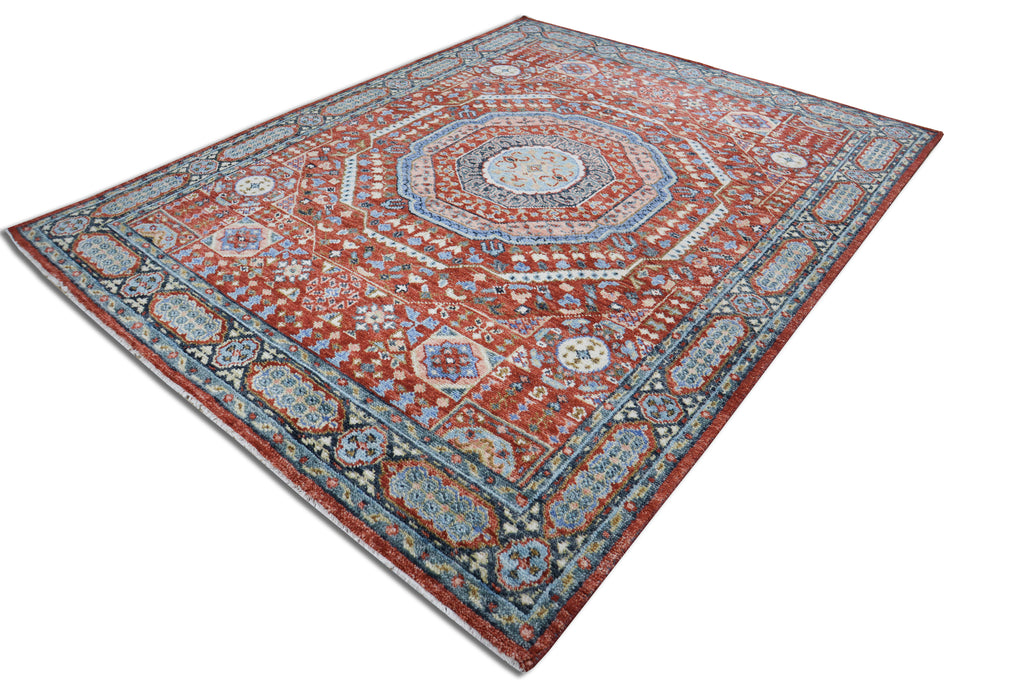 Muna Sherapi Gen Z Hand Knotted Wool Rug Red