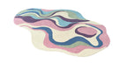 Pastel Irregular Hand Tufted Wool Rug Multicolor