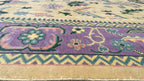 Pinank Oriental Traditional Hand Knotted Wool Rug Butter Yellow