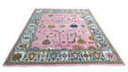Rogo Traditional Oushak Hand Knotted Wool Rug Pink