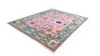 Rogo Traditional Oushak Hand Knotted Wool Rug Pink