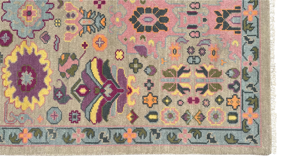 Sienna Hand Knotted Wool Rug Vibrant Multicolor