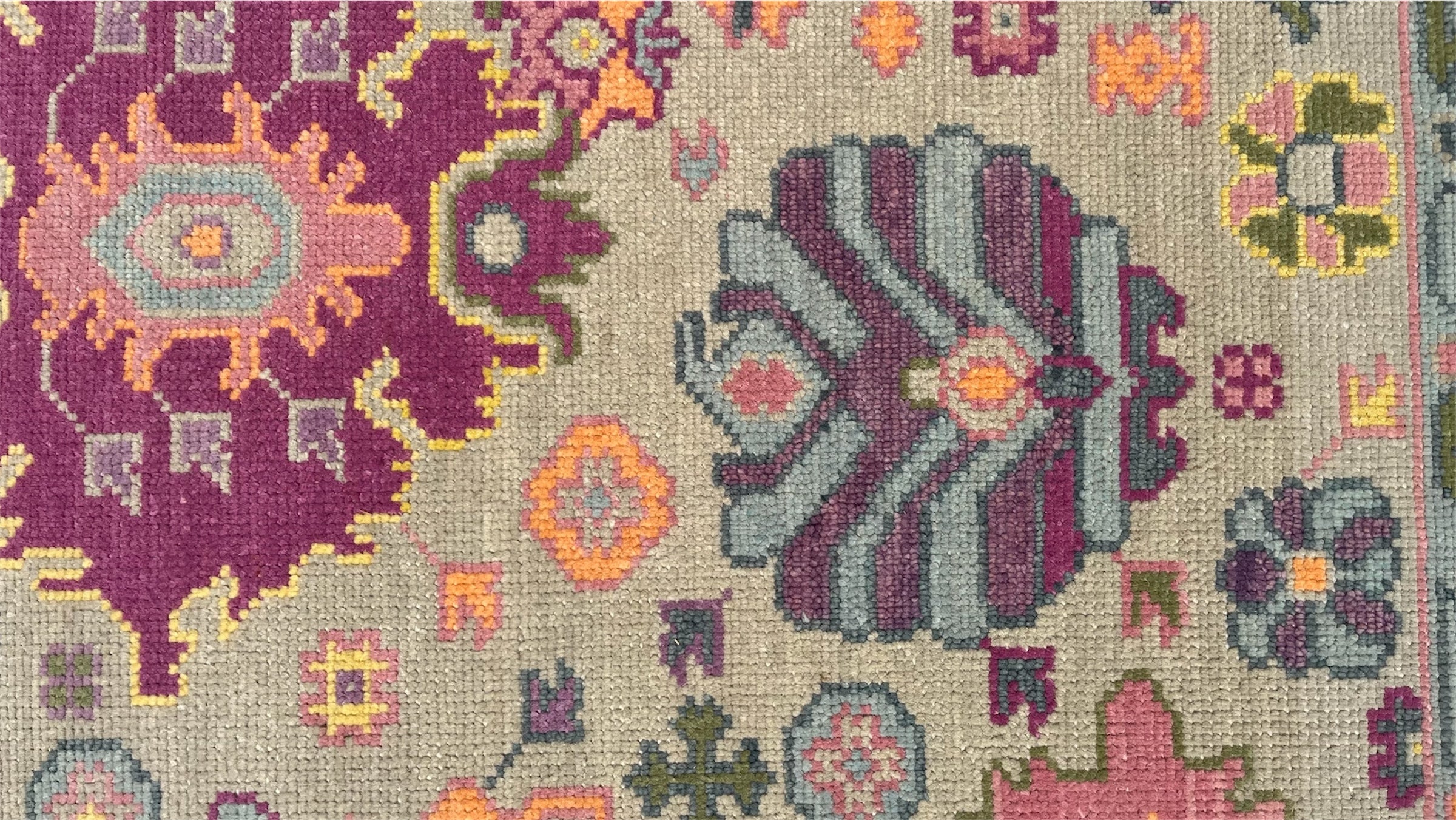 Sienna Hand Knotted Wool Rug Vibrant Multicolor