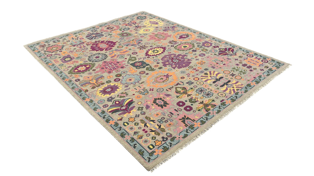 Sienna Hand Knotted Wool Rug Vibrant Multicolor