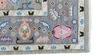 Sultan Traditional Hand Knotted Wool Rug Ash Grey