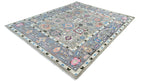 Sultan Traditional Hand Knotted Wool Rug Ash Grey