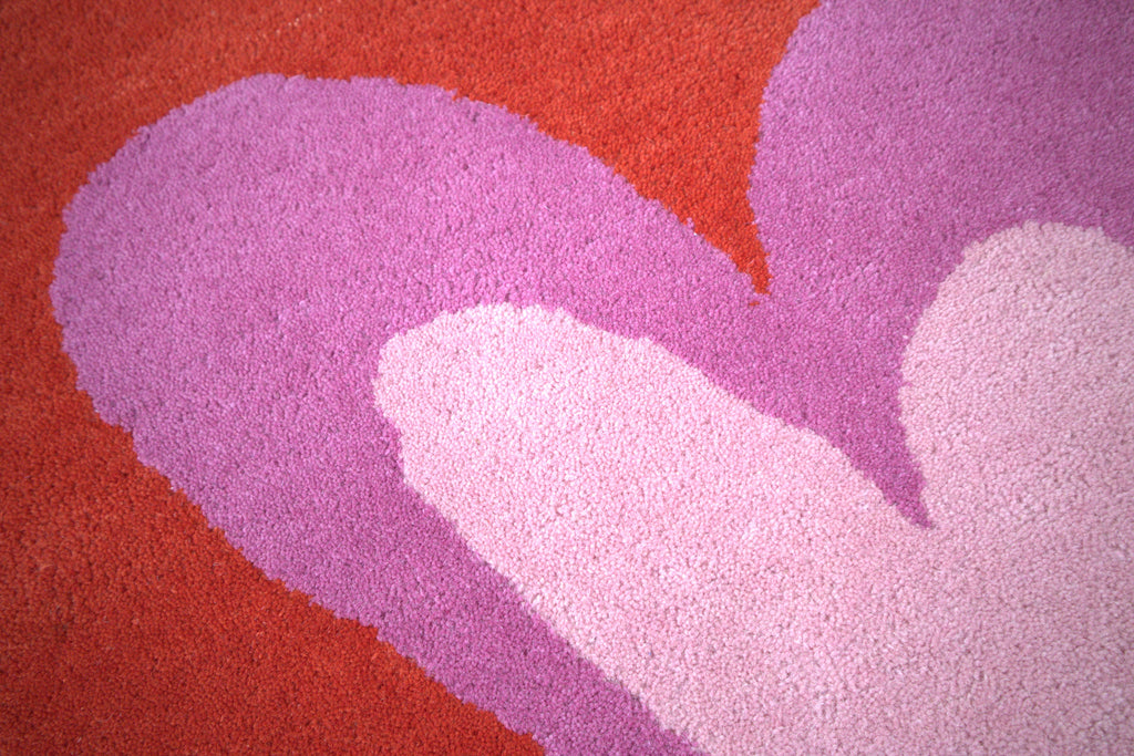 Sweetheart Heart Hand Tufted Wool Rug