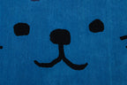 Teddy Kids Hand Tufted Wool Rug Blue