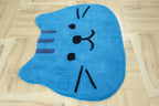 Teddy Kids Hand Tufted Wool Rug Blue