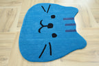 Teddy Kids Hand Tufted Wool Rug Blue