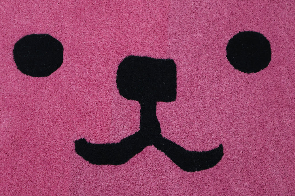 Teddy Kids Hand Tufted Wool Rug Pink