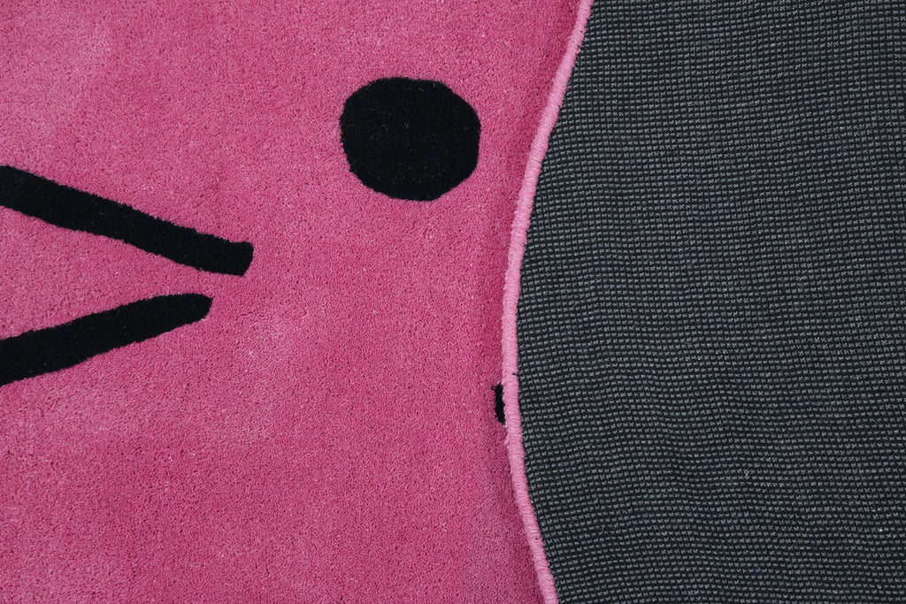 Teddy Kids Hand Tufted Wool Rug Pink