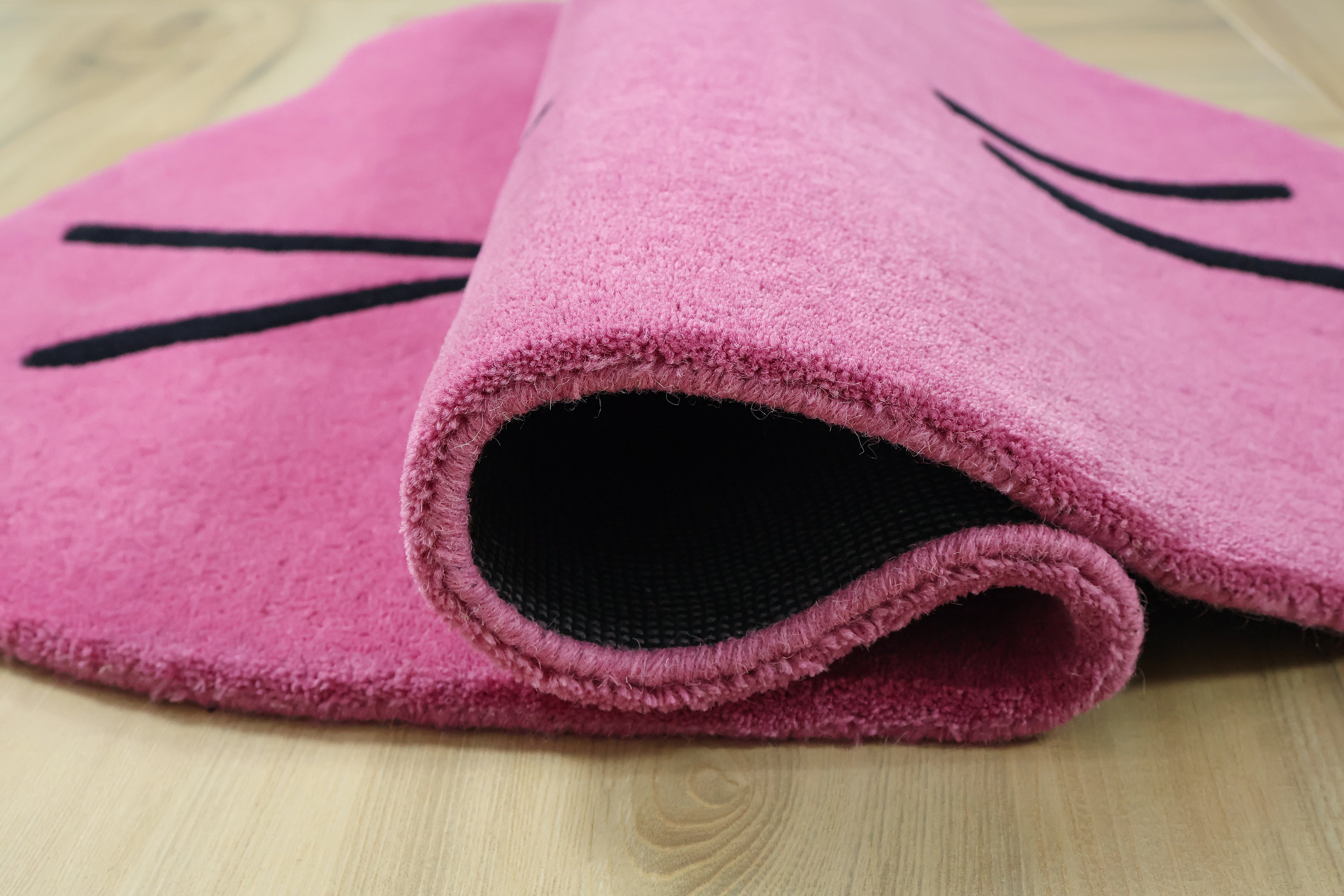 Teddy Kids Hand Tufted Wool Rug Pink