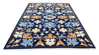 Texas Oriental Hand Knotted Wool Rug Navy Blue