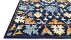 Texas Oriental Hand Knotted Wool Rug Navy Blue