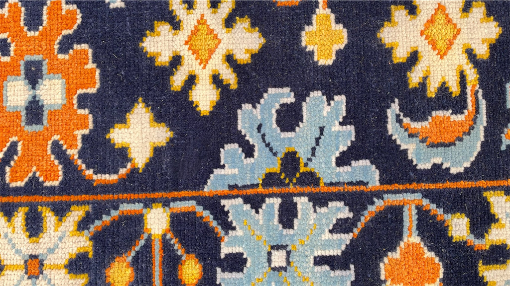 Texas Oriental Hand Knotted Wool Rug Navy Blue