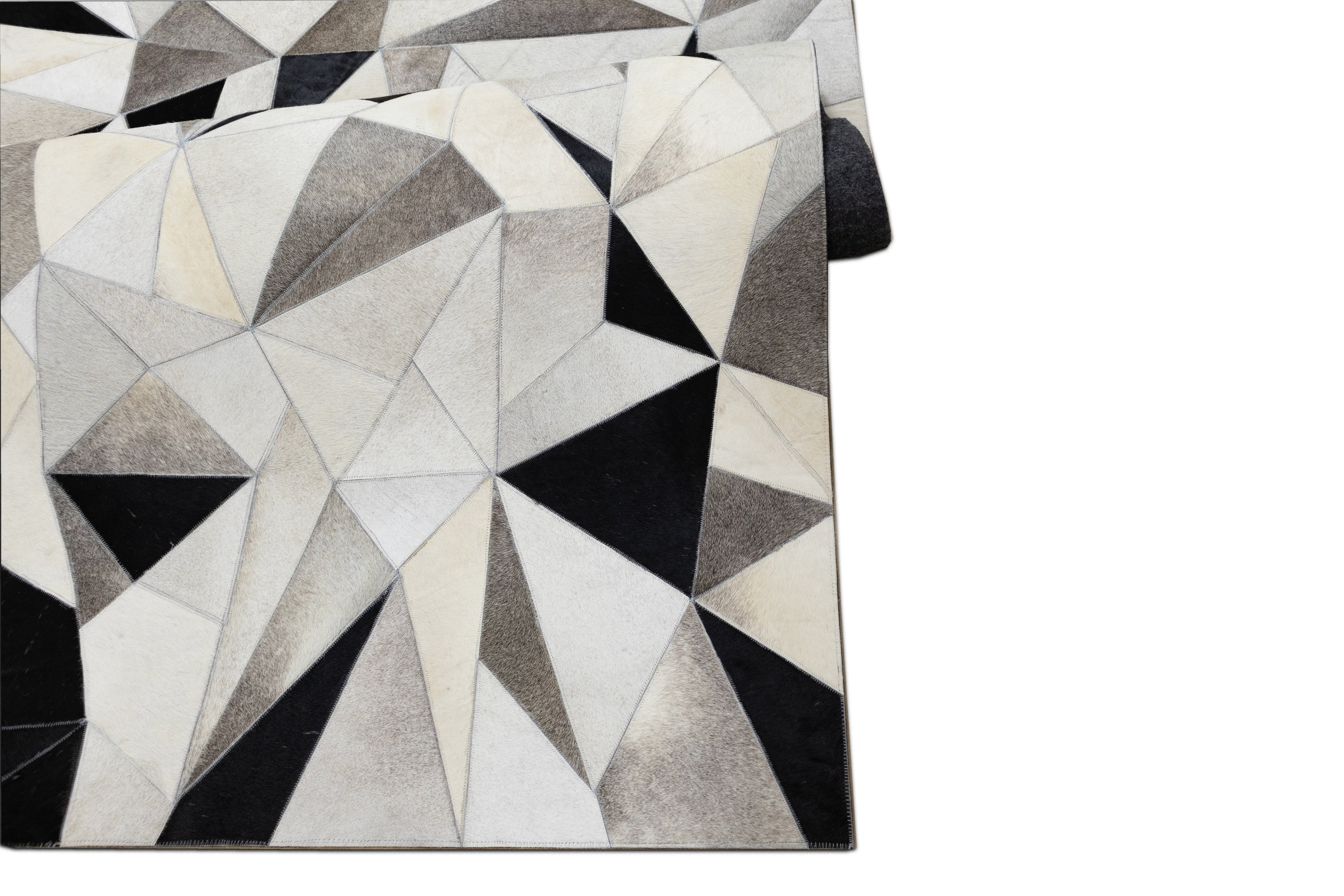 Vectro Abstract Patchwork hide Rug
