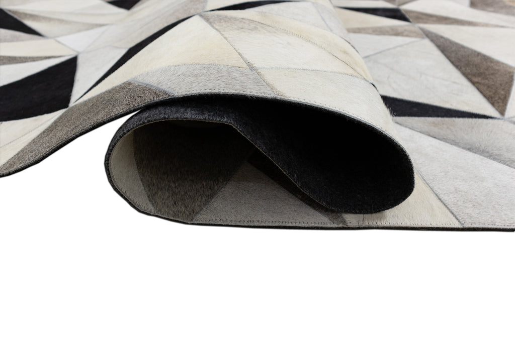Vectro Abstract Patchwork hide Rug