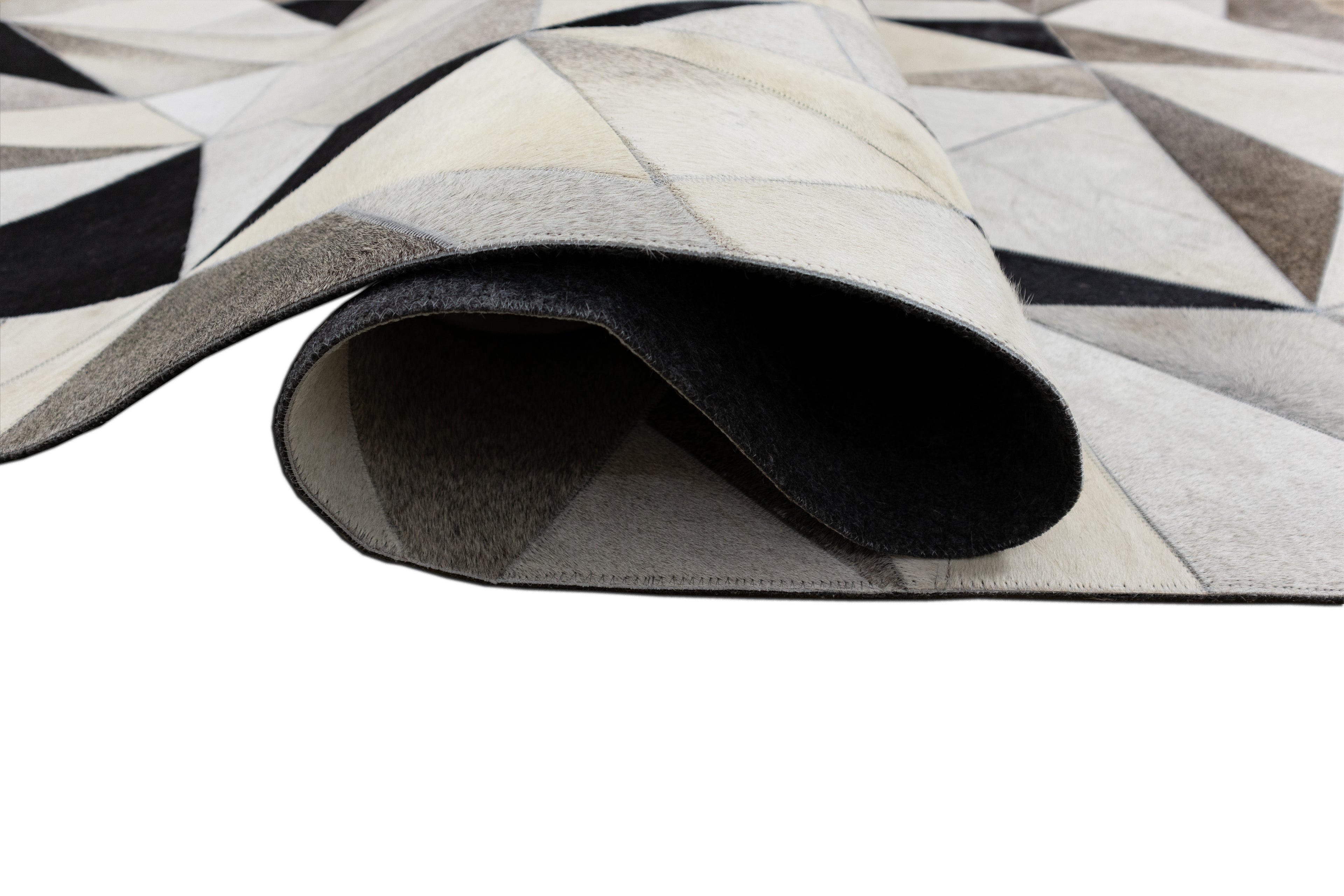 Vectro Abstract Patchwork hide Rug