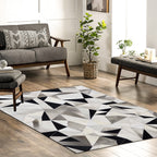 Vectro Abstract Patchwork hide Rug