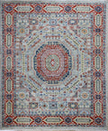 Muna Sherapi Gen Z Hand Knotted Wool Rug Blue
